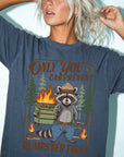 Only You Can Prevent Dumpster Fires Comfort Colors Shirt, Funny Raccoon Ranger Tee, Sarcastic Nature Parody T-Shirt, Funny Camping Shirt,