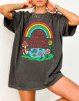 Your Anxiety Is A Lying A** Bitch Comfort Colors Tee -Trippy Mushroom Rainbow Shirt, Funny Mental Health T-Shirt, Retro Positivity