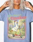 Off to Regulate Emotions Comfort Colors Shirt, Funny Goose Scooter Tee, Mental Health Awareness T-Shirt, Cute Silly Goose Shirt,