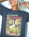 Off to Regulate Emotions Comfort Colors Shirt, Funny Goose Scooter Tee, Mental Health Awareness T-Shirt, Cute Silly Goose Shirt,