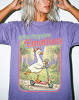 Off to Regulate Emotions Comfort Colors Shirt, Funny Goose Scooter Tee, Mental Health Awareness T-Shirt, Cute Silly Goose Shirt,