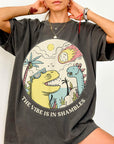 The Vibe Is In Shambles Shirt, Funny Dinosaur Meteor Tee, Sarcastic Meme T-Shirt, Retro Dino Graphic Shirt, Comfort Colors Graphic Tee