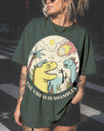 The Vibe Is In Shambles Shirt, Funny Dinosaur Meteor Tee, Sarcastic Meme T-Shirt, Retro Dino Graphic Shirt, Comfort Colors Graphic Tee