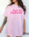 Fuck The Patriarchy Comfort Colors Graphic Tee, Feminist Shirt, Retro Pink Bubble Text Tee, Bold Statement Shirt, Girl Power Gift