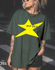 Motivational Star Comfort Colors Graphic Tee, Your Did It Shirt, Funny Ironic Meme Tee, Y2K Doodle Star Shirt, Trendy Sarcastic Gift